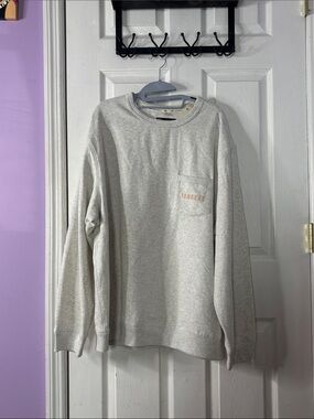 Men's Crewneck Pocket Sweater in Light Heather Gray